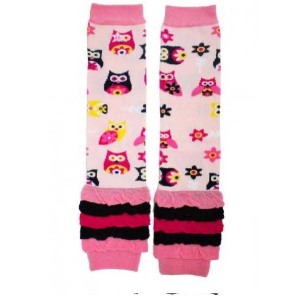 Hootie Owl Leg Warmers by Huggalugs - Newborn to 6 Months - NIP